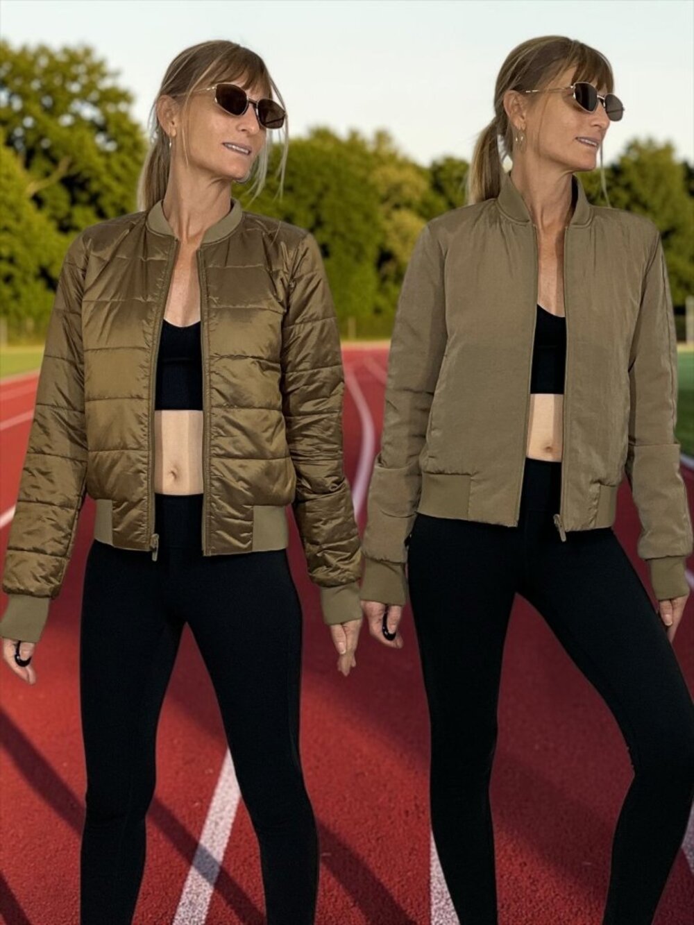 Lululemon Non-Stop Bomber Jacket 6 Reversible Frontier Tan Zip Front